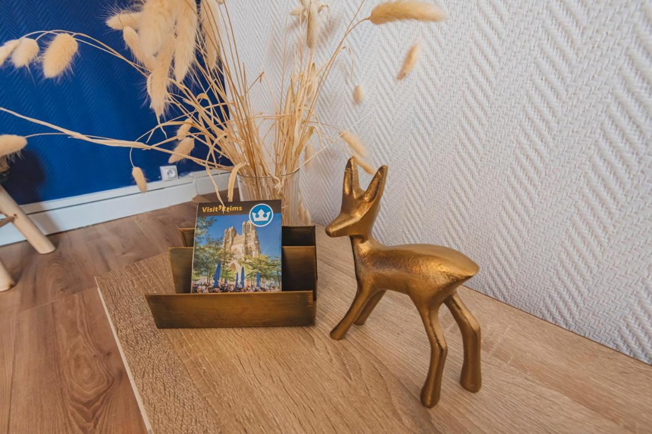 Majorelle - Paisible 2 Chambres - Centre Gare Reims Ngoại thất bức ảnh